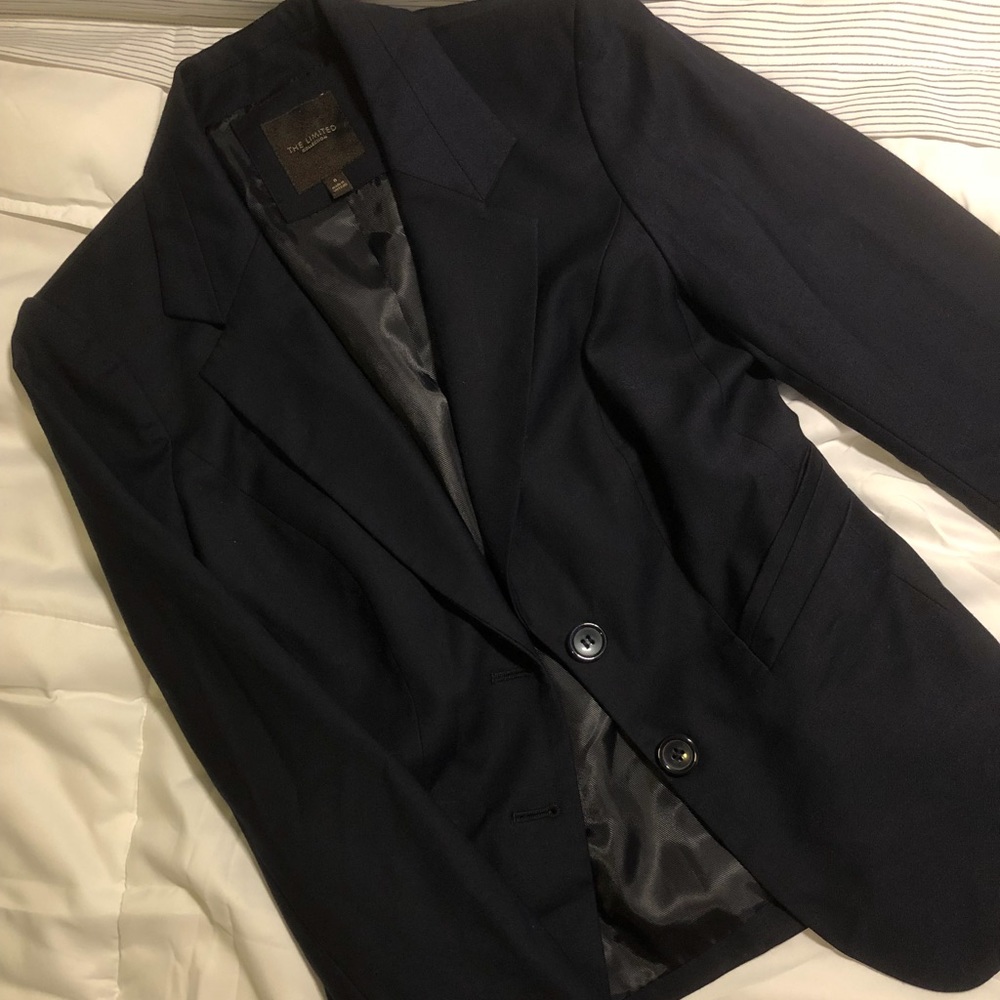 Black/dark navy blazer - size 0